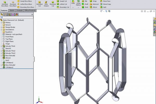 SolidWorks Stator Coil