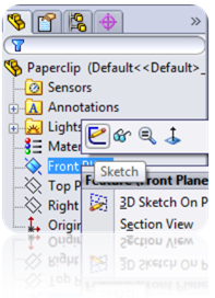 Create 2D Sketch in SOLIDWORKS