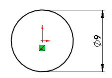 SOLIDWORKS 2D Circle