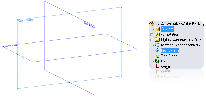 New 2D sketch in SOLIDWORKS