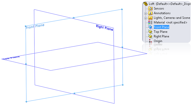 Sketch at the Front Plane