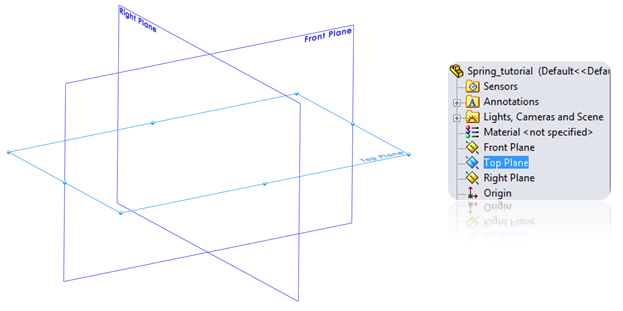 2D Sketch in SOLIDWORKS