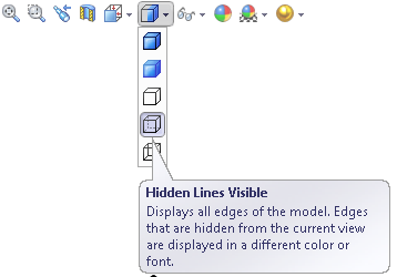 Viewbar in SOLIDWORKS