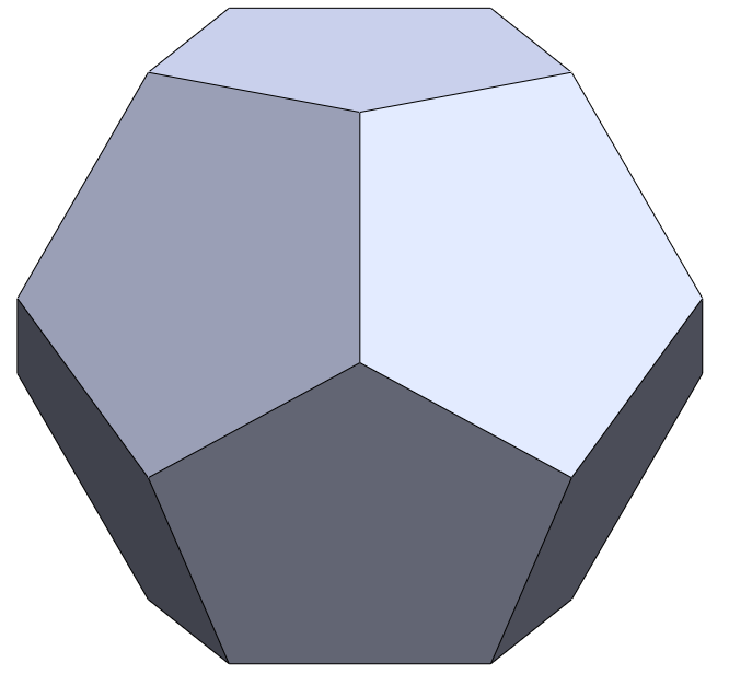 How to model a Dodecahedron using the Equations feature in SOLIDWORKS?