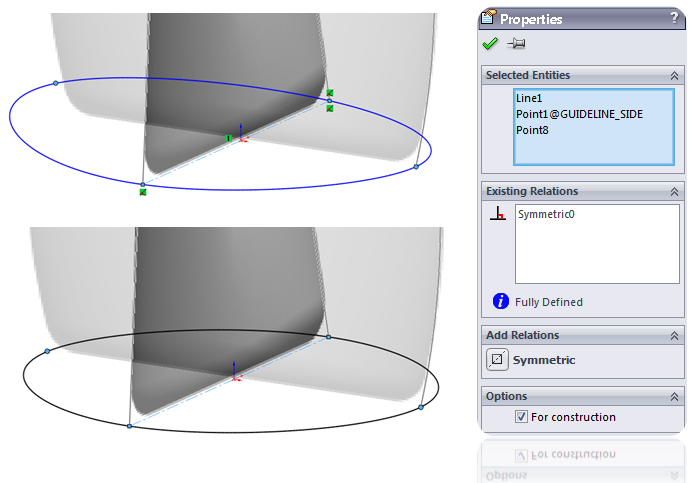 Symmetric spline